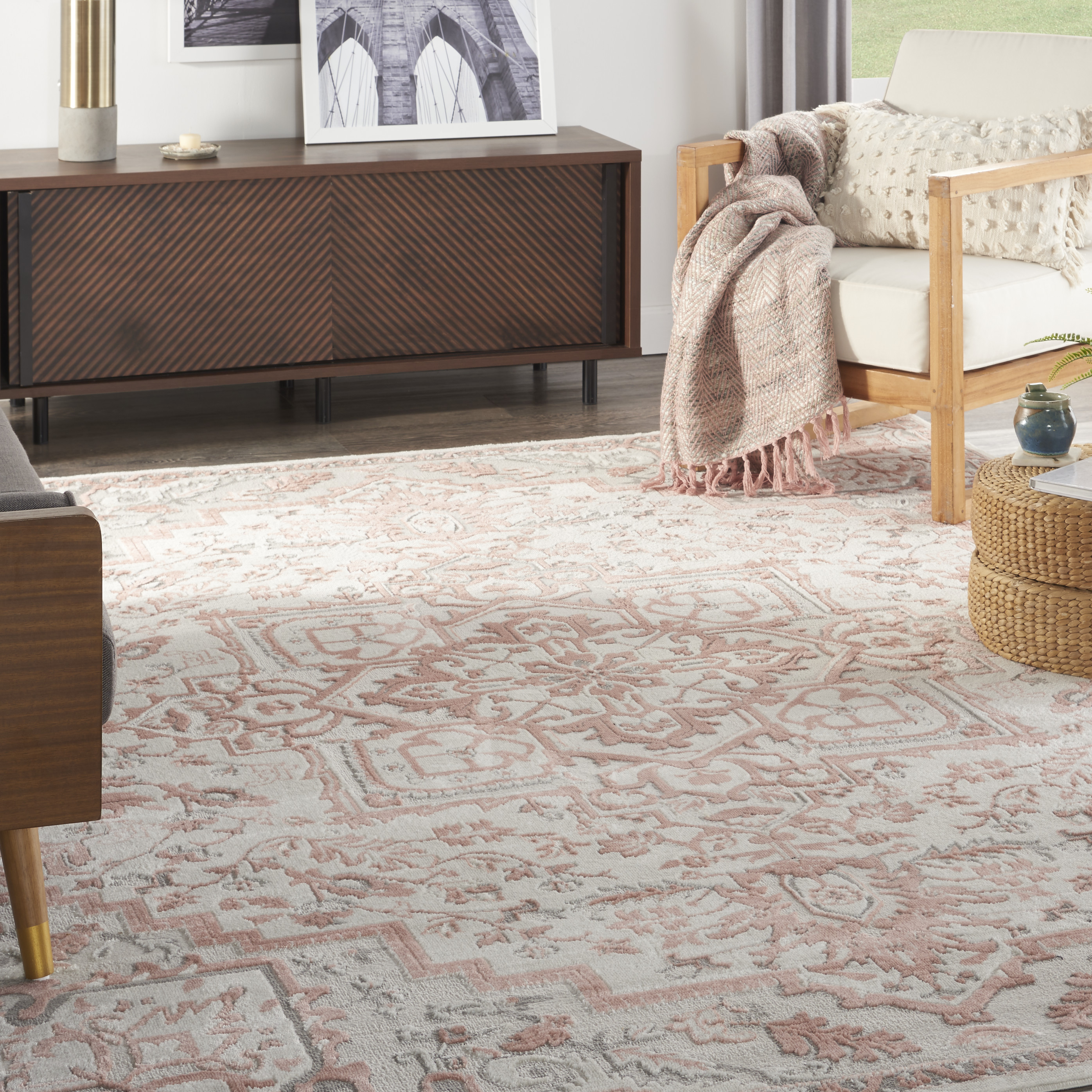 Nourison Vintage Tradition Moroccan Tribal Brick Area Rug - Walmart.com