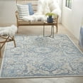 thumbnail image 1 of Nourison Elation Persian Transitional Ivory Blue 4' x 6' Area Rug, (4' x 6'), 1 of 9