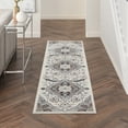 thumbnail image 1 of Nourison Elation Traditional Ivory Grey 2' x 6' Area Rug (2x6), 1 of 7