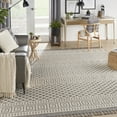 thumbnail image 1 of Nourison Elwood Moroccan Modern Ivory/Grey 7'10" x 10'6" Area Rug, (8' x 10'), 1 of 8