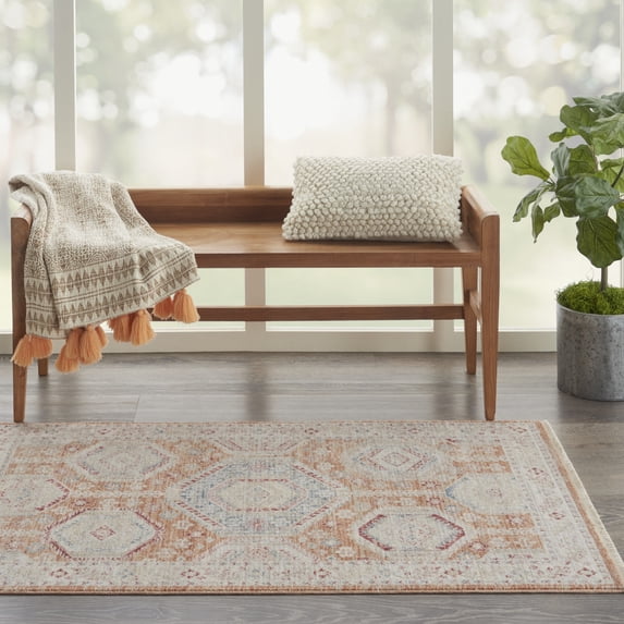Nourison Enchanting Home Farmhouse & Country Brick 3' x 5' Area Rug, (3x5)