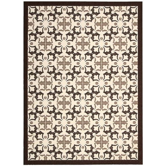 Nourison Enhance Brown Area Rug EN200 4' x 6'