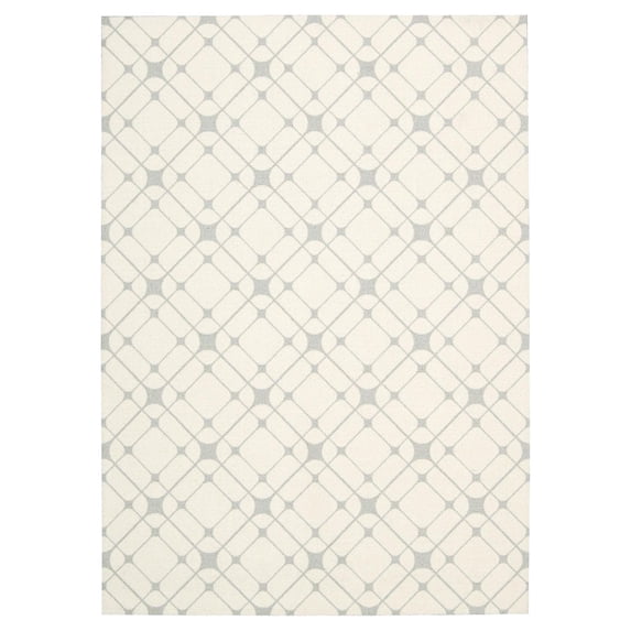 Nourison Enhance Ivory Grey Area Rug