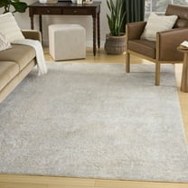 Nourison Enriched 5'3" x 7'10" Ivory Grey Modern Indoor Rug