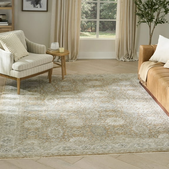 Nourison Enriched 5'3" x 7'10" Mocha Vintage Indoor Rug