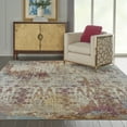 thumbnail image 1 of Nourison Entice ENE04 Ivory/Orange/Purple Indoor Area Rug - 8'X 10', 1 of 8