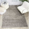 thumbnail image 1 of Nourison Escape Solid Shag Grey 5'3" x 7'3" Area Rug, (5' x 7'), 1 of 5