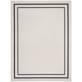 thumbnail image 1 of Nourison Essentials 10' x 14' Ivory/Black Contemporary Bordered Indoor/Outdoor Area Rug, 1 of 10