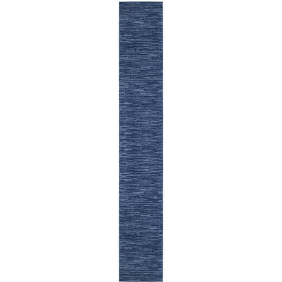 Nourison Essentials Easy Care Navy Blue 2'2" x 20 Area Rug, (2x20)