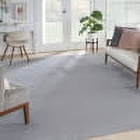 Nourison Essentials Easy Care Silver Grey 12' x 15' Area Rug, (12x15)