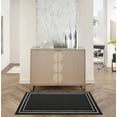 thumbnail image 1 of Nourison Essentials Indoor/Outdoor Black Ivory 2' x 4' Area Rug, (2x4), 1 of 7