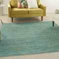 thumbnail image 1 of Nourison Essentials Indoor/Outdoor Blue Green 7' x square Area Rug, (7 Square), 1 of 11