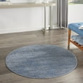 thumbnail image 1 of Nourison Essentials Indoor/Outdoor Blue/Grey 4' x round Area Rug, (4 Round), 1 of 11