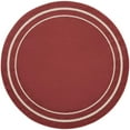 thumbnail image 1 of Nourison Essentials Indoor/Outdoor Brick/Ivory 4' x round Area Rug, (4 Round), 1 of 11