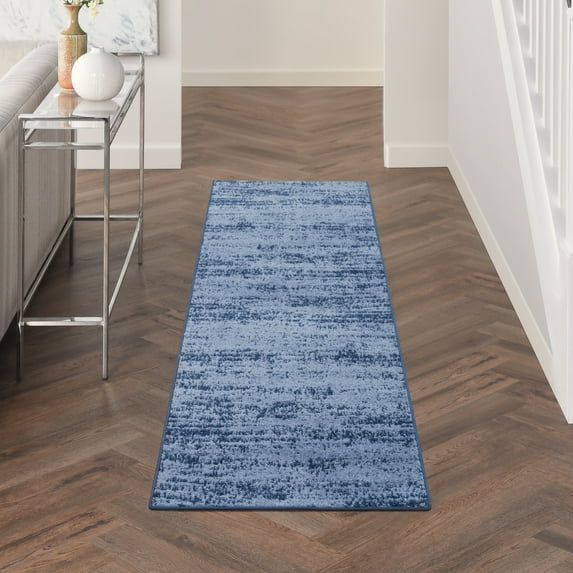 Nourison Essentials Indoor/Outdoor Denim 2'2" x 7'6 Area Rug, (2x8)