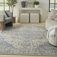 thumbnail image 1 of Nourison Essentials Indoor/Outdoor Distressed Blue 8' x 10' Area Rug (8x10), 1 of 9