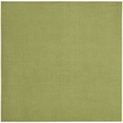 Nourison Essentials Indoor/Outdoor Green 7' x square Area Rug, (7 Square)