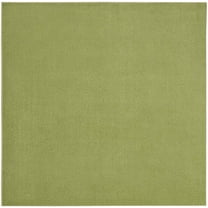 Nourison Essentials Indoor/Outdoor Green 7' x square Area Rug, (7 Square)