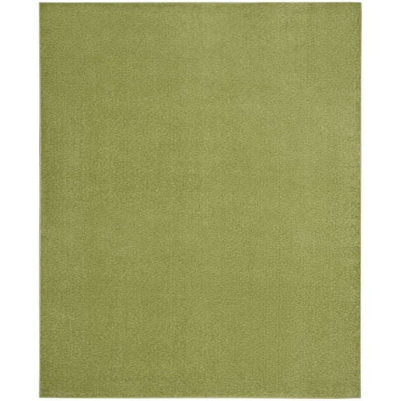 Nourison Essentials Indoor/Outdoor Green 8' x 10' Area Rug, (8x10)