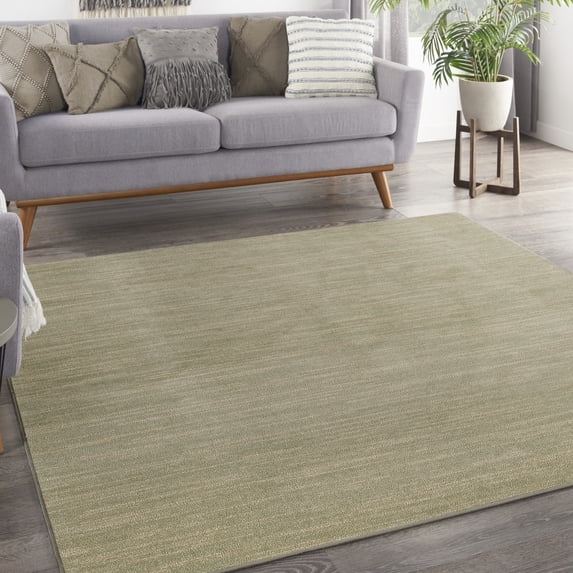 Nourison Essentials Indoor/Outdoor Green Gold 7' x Square Area Rug (7 Square)
