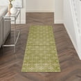 thumbnail image 1 of Nourison Essentials Indoor/Outdoor Green Ivory 2'2" x 7'6" Area Rug (2x8), 1 of 9