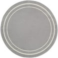 thumbnail image 1 of Nourison Essentials Indoor/Outdoor Grey/Ivory 4' x round Area Rug, (4 Round), 1 of 11