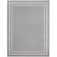 thumbnail image 1 of Nourison Essentials Indoor/Outdoor Grey/Ivory 8' x 10' Area Rug, (8x10), 1 of 9