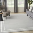 thumbnail image 1 of Nourison Essentials Indoor/Outdoor Grey/Ivory 9' x 12' Area Rug, (9x12), 1 of 9