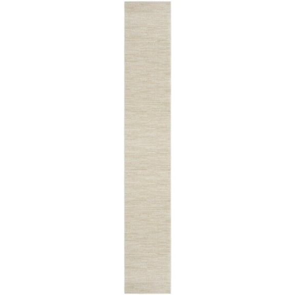 Nourison Essentials Indoor/Outdoor Ivory Beige 2'2" x 20 Area Rug, (2x20)