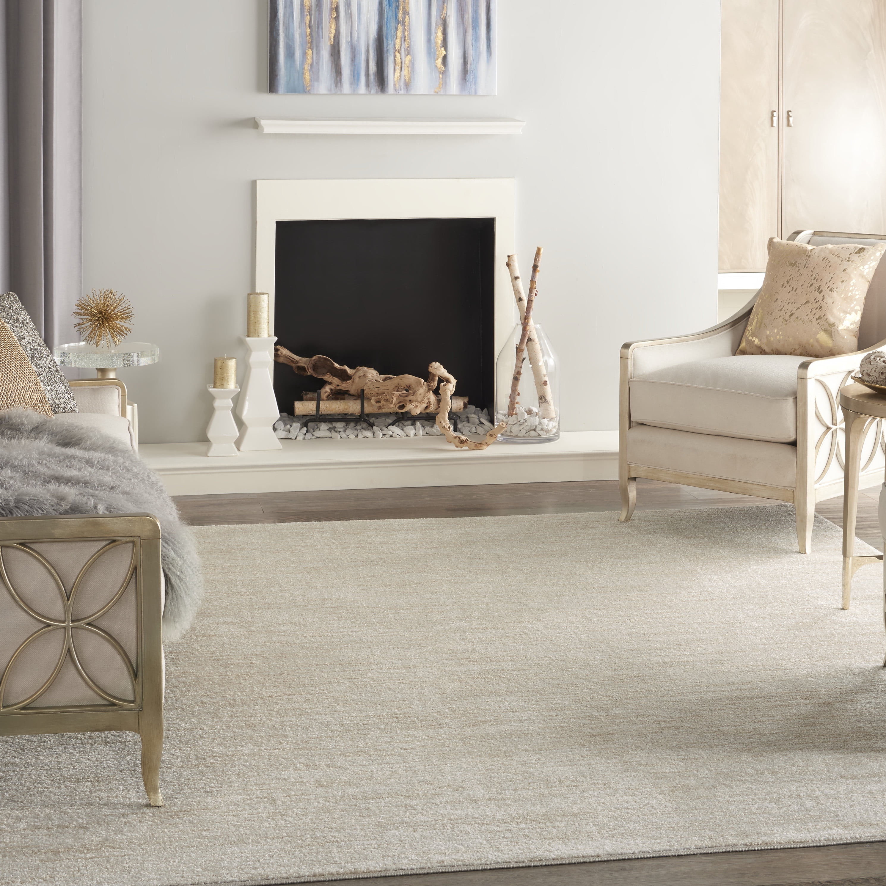 Nourison Essentials 7' x 10' Indoor/Outdoor Area Rug, Ivory Beige ...