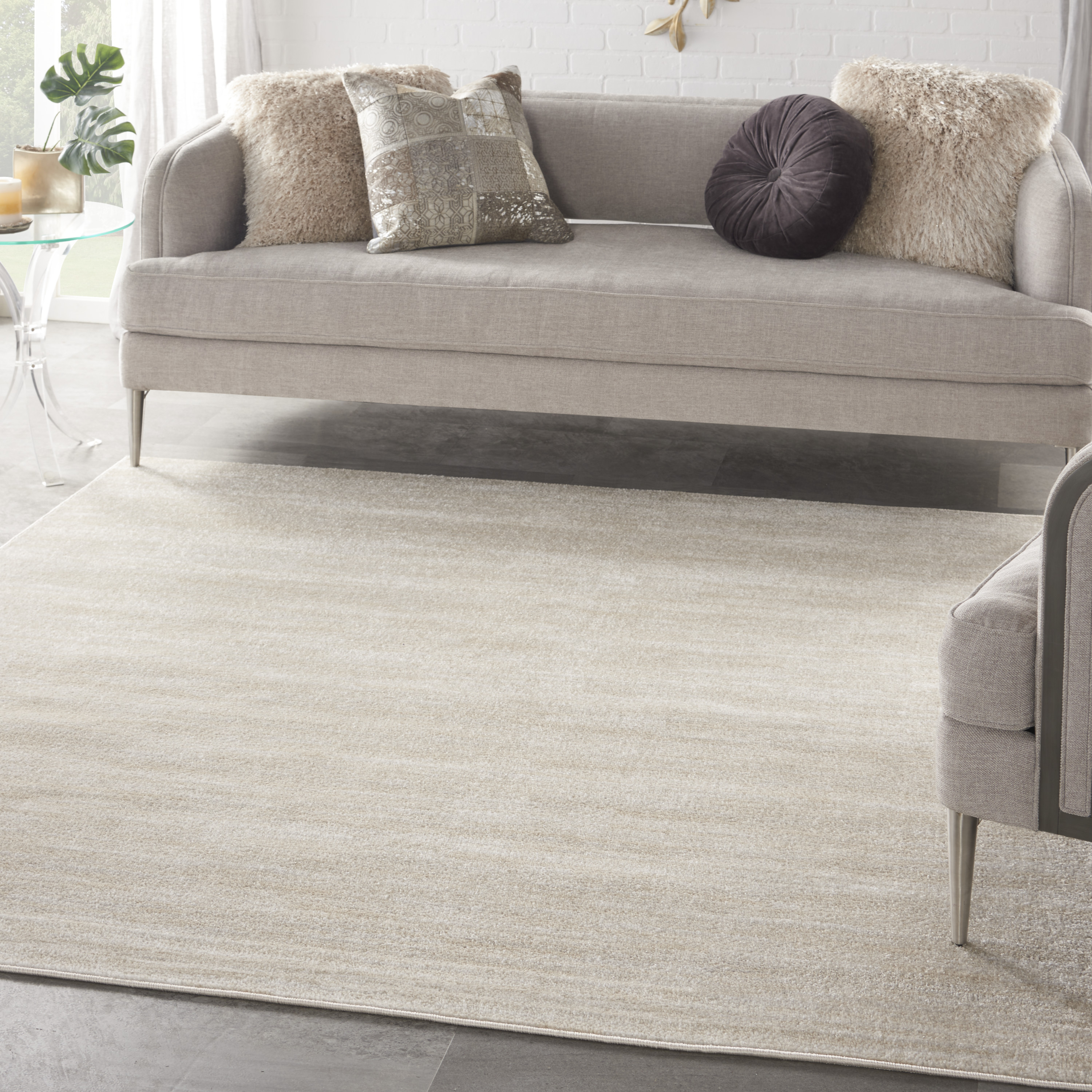 Unique Loom Augusta Indoor/Outdoor Botanical Rug Beige/Ivory 9' x 12' 2