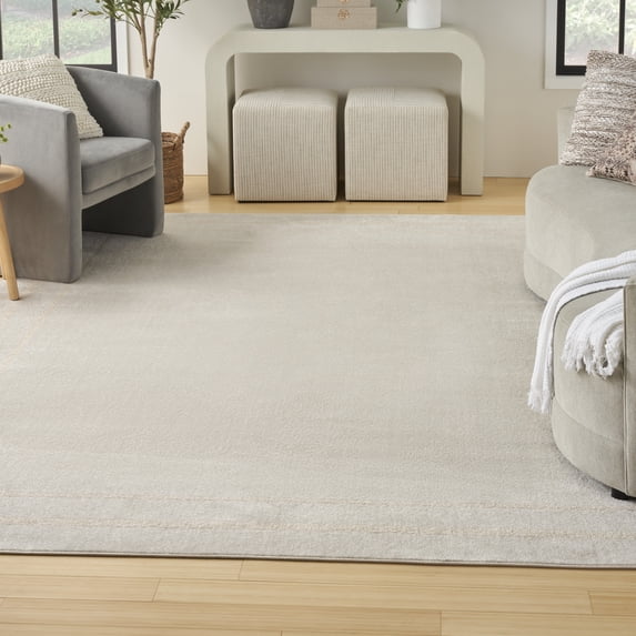 Nourison Essentials Indoor/Outdoor Ivory Gold 7' x 10' Area Rug (7x10)