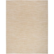 Nourison Essentials Indoor/Outdoor Ivory Gold 8' x 10' Area Rug (8x10)