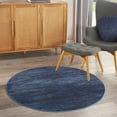 thumbnail image 1 of Nourison Essentials Indoor/Outdoor Midnight Blue 4' x round Area Rug, (4 Round), 1 of 11