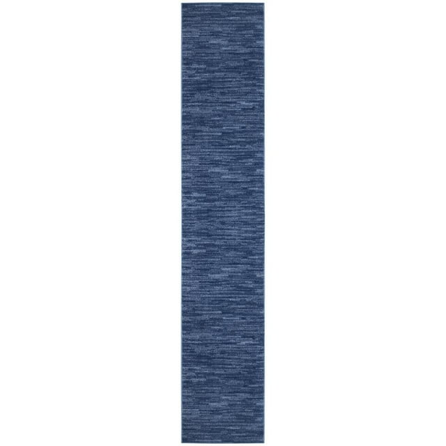 Nourison Essentials Indoor/Outdoor Navy Blue 2'2" x 12' Area Rug, (2x12)