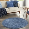 thumbnail image 1 of Nourison Essentials Indoor/Outdoor Navy Blue 4' x round Area Rug, (4 Round), 1 of 11