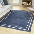 thumbnail image 1 of Nourison Essentials Indoor/Outdoor Navy/Ivory 6' x 9' Area Rug, (6x9), 1 of 9