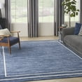 thumbnail image 1 of Nourison Essentials Indoor/Outdoor Navy/Ivory 9' x 12' Area Rug, (9x12), 1 of 9