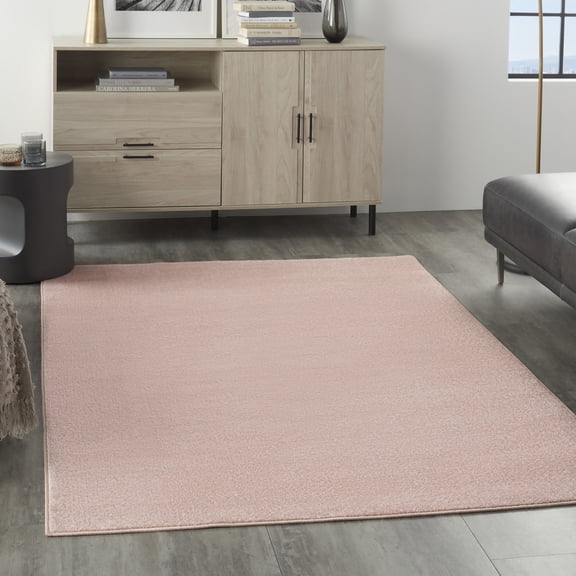 Nourison Essentials Indoor/Outdoor Pink 6' x 9' Area Rug, (6x9)