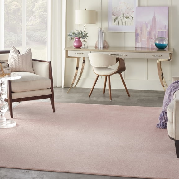 Nourison Essentials Indoor/Outdoor Pink 7' x 10' Area Rug, (7x10)