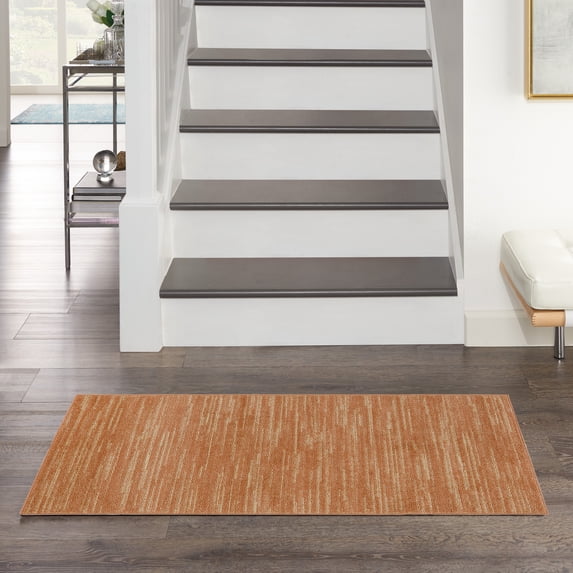 Nourison Essentials Indoor/Outdoor Rust 3' x 5' Area Rug (3x5)