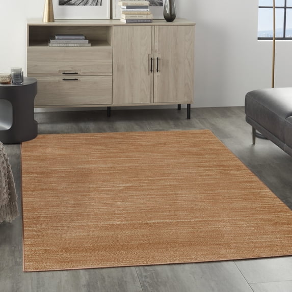 Nourison Essentials Indoor/Outdoor Rust 5' x 7' Area Rug (5x7)