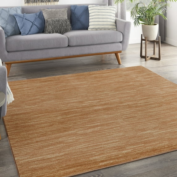 Nourison Essentials Indoor/Outdoor Rust 5' x Square Area Rug (5 Square)