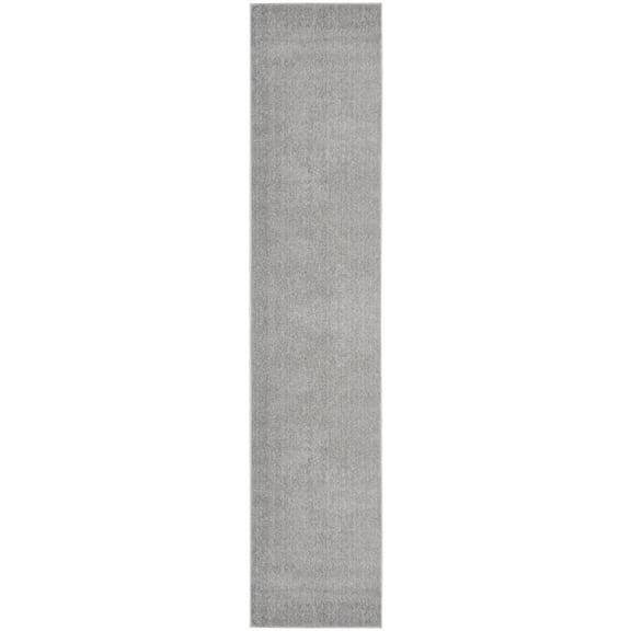 Nourison Essentials Indoor/Outdoor Silver Grey 2'2" x 18 Area Rug, (2x18)