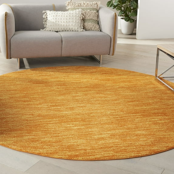 Nourison Essentials Indoor/Outdoor Sunburst 8' x round Area Rug, (8 Round)