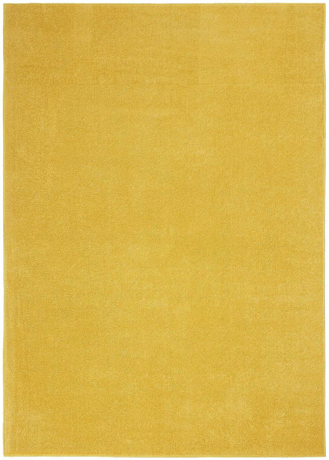 Yellow 4' x 6' Solid Synthetic Indoor/Outdoor Rug
