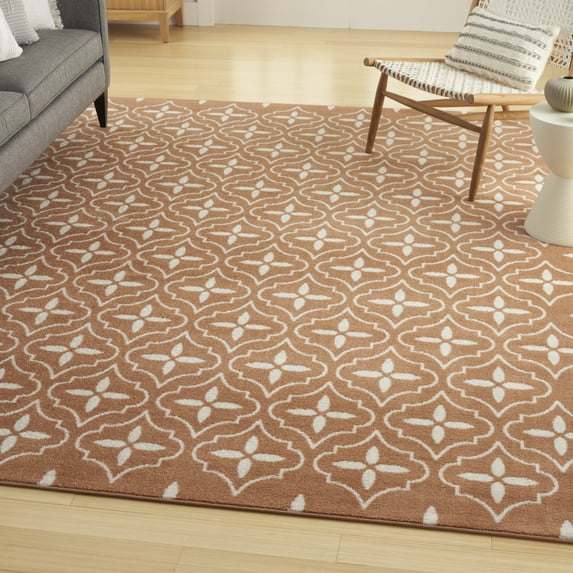 Nourison Essentials Outdoor Copper 6' x 9' Area Rug (6x9)