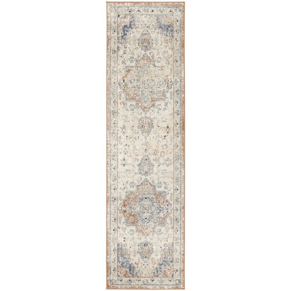Nourison Home Essentials Persian 2'2" x 14 Beige Blue Vintage Rug