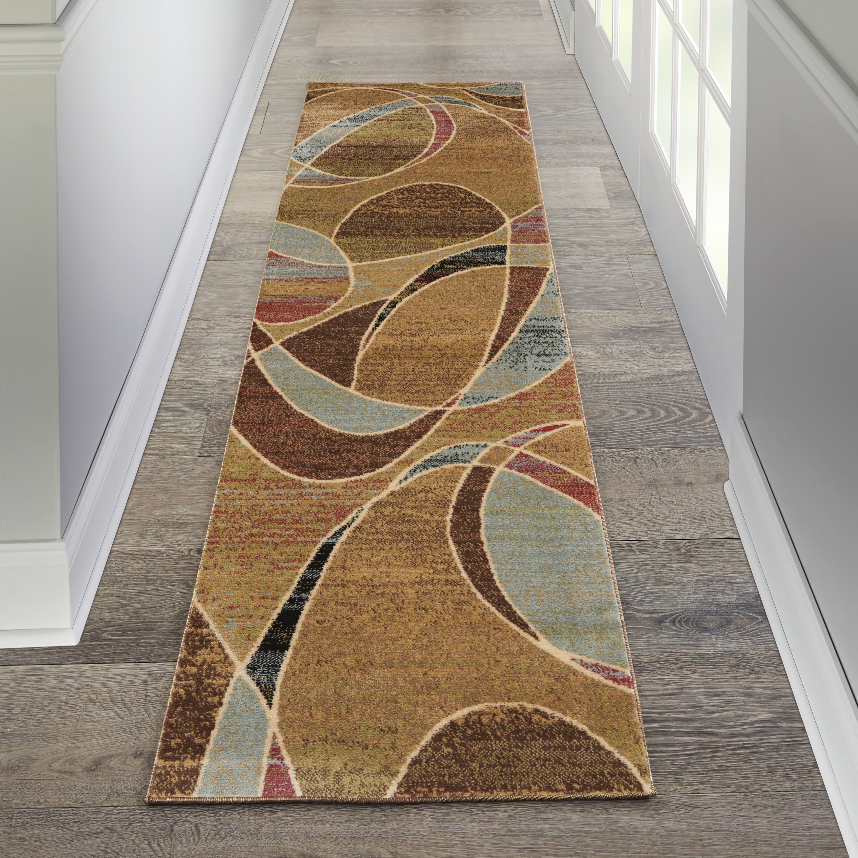 Nourison Expressions Abstract Multicolor 2'3" x 8' Area Rug, (2x8