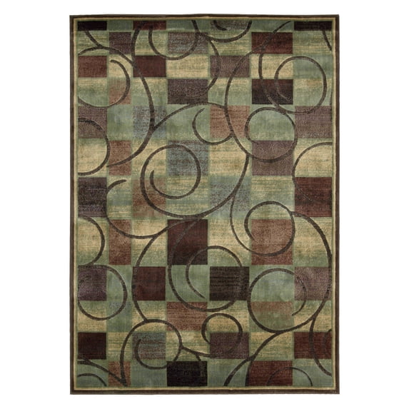 Nourison Expressions Brown Area Rug XP01 7'9" x 10'10"